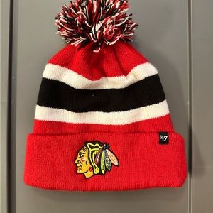 Chicago blackhawks ‘47 Pom Beanie